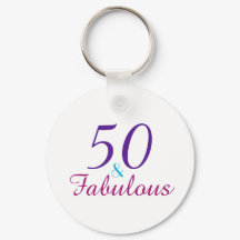 50 och Fabulous Birthday Rosa Lila Blue
