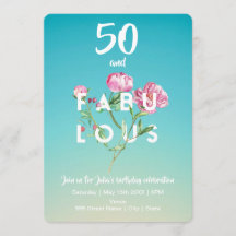 50 och FABULOUS | Bjuddagsinbjudan