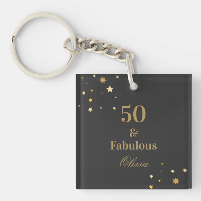 50 och Fabulous Black Golden Födelsedagsfest (Framsidan)