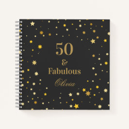 50 och Fabulous Black Golden Födelsedagsfest Guest