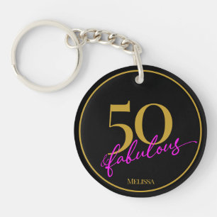 50 och Fabulous Black Guld and Rosa Anpassade