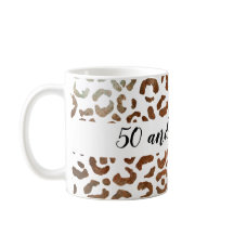 50 och Fabulous Cheetah Print Abstrakt