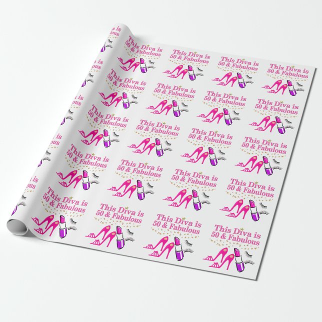 50 OCH FABULOUS DIVA PRESENTPAPPER (Utrullad)