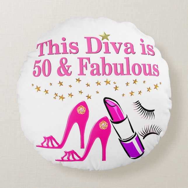 50 OCH FABULOUS DIVA RUND KUDDE (Framsidan)