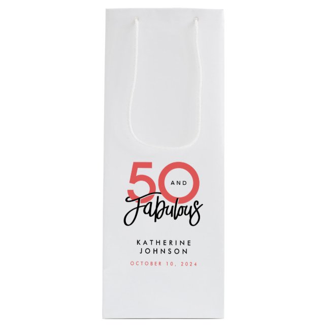 50 och Fabulous Elegant 50:e födelsedagen (Framsidan)