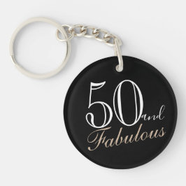 50 och Fabulous Elegant Script Black 50:e födelsed