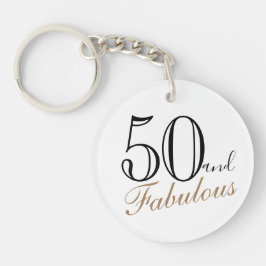 50 och Fabulous Elegant Script Woman 50:e födelsed
