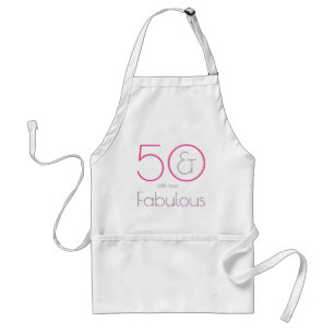 50 och Fabulous Födelsedagsfest Apron Förkläde