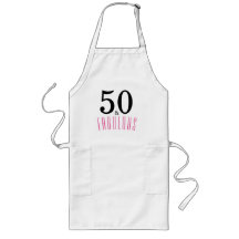 50 och Fabulous Födelsedagsfest Apron