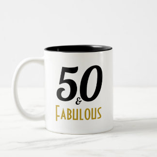 50 och Fabulous Födelsedagsfest Mugg