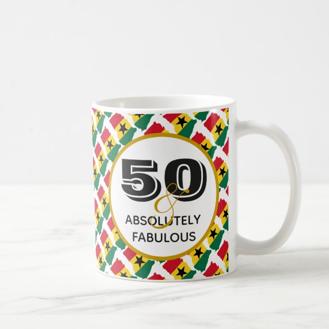 50 och Fabulous GHANA Kaffemugg (Höger)