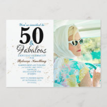 50 och Fabulous Golden Birthday Celebration Photo