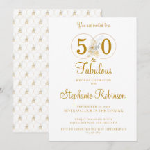 50 och Fabulous Guld 50:e Födelsedagsfesten