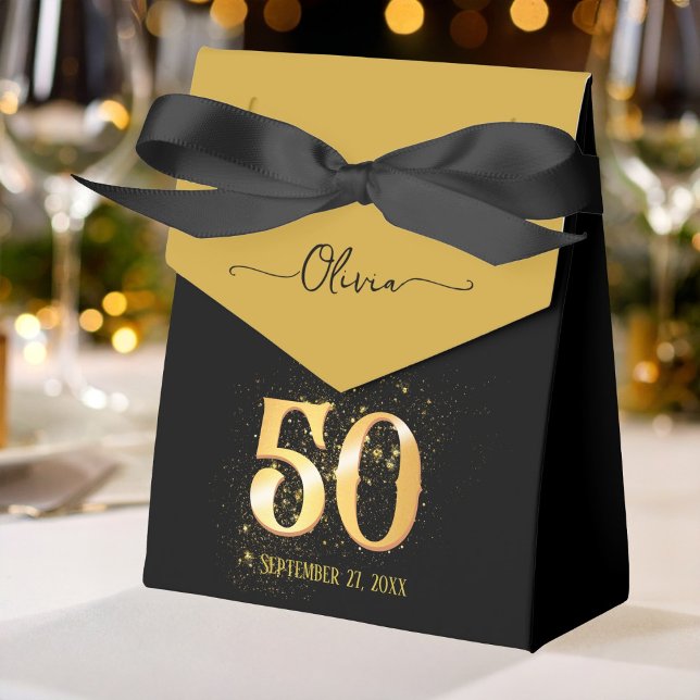50 och Fabulous guld & black Presentaskar (Skapare uppladdad)