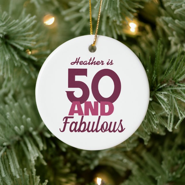 50 och Fabulous Julgransprydnad Keramik (Träd)