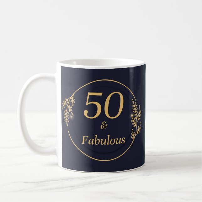 50 och Fabulous Kaffemugg (Vänster)