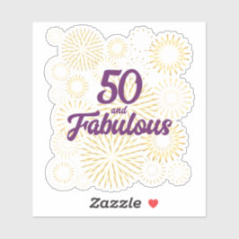 50 och Fabulous Klistermärken