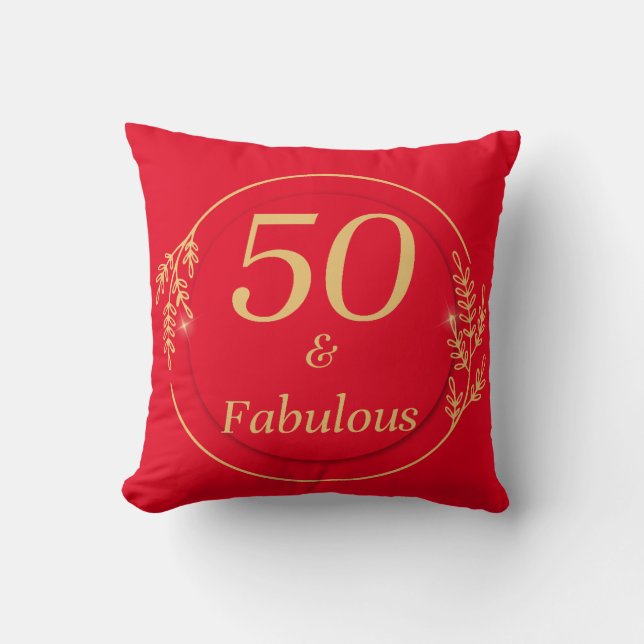 50 och Fabulous Kudde (Framsida)