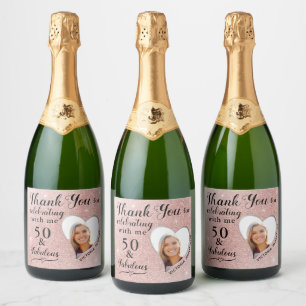 50 och Fabulous Lila Glam Tack Birthday