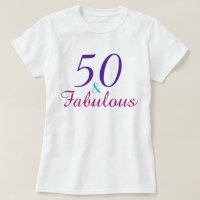 50 och Fabulous Lila Rosa Blue Anpassningsbar