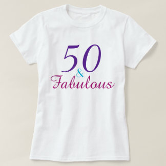 50 och Fabulous Lila Rosa Blue Anpassningsbar Tröja