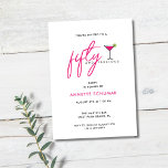 50 och Fabulous Martini Glass Födelsedagsfest Inbjudningar<br><div class="desc">Få redot att skaka upp sig till 50 fantastiska år med vårt "50 och Fabulous" Martini Glass Födelsedagsfest inbjudan, det perfekt sättet att få fart på festligheterna i stil. Denna elegant och sofistikerade inbjudan anger tonen för en glamorös firande som hedrar födelsedagspressen eller kung. Den här inbjudan innehåller en chic...</div>