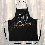50 och Fabulous Modern Black 50:e födelsedagen<br><div class="desc">50 och Fabulous Modern Black 50:e födelsedagspressen. Trendiget säger 50 och fantastiskt för en kvinna. Bakgrunden är svart och texten står i trendiget vit och gyllene färg. Anpassa plattan med åldersnumret.</div>