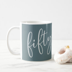 50 och Fabulous Modern Script Mugg