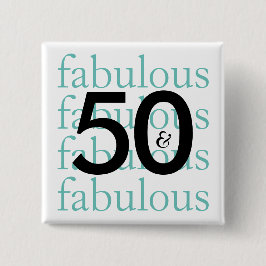 50 och Fabulous | Modern typografi Knapp