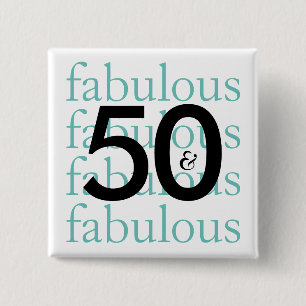 50 och Fabulous Modern typografi Knapp