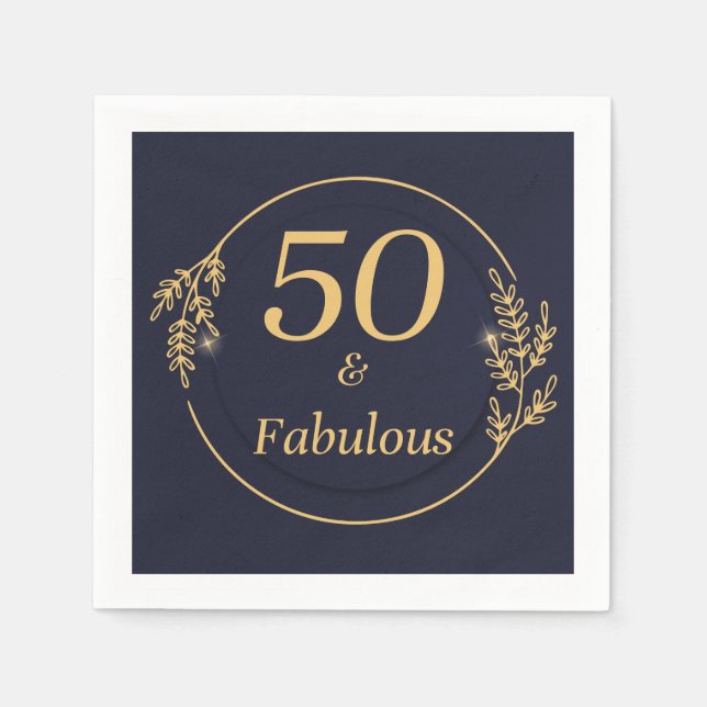 50 och Fabulous Pappersservett (Framsidan)