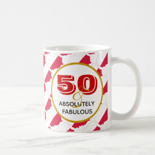 50 och Fabulous POLAND FLAGGA Kaffemugg