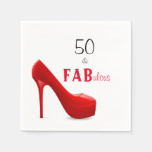 50 och Fabulous Red and Black 50:e födelsedagen