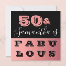 50 och Fabulous Ro Guld 50:e Födelsedagsfesten