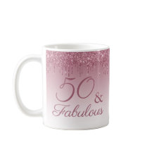 50 och Fabulous Ro Guld Rosa Dripping Glitter