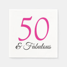 50 och Fabulous Rosa födelsedagslöjor