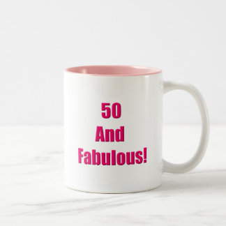 50 och Fabulous Två-Tonad Mugg