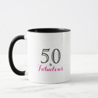 50 och Fabulous | Typografi 50:e födelsedagen