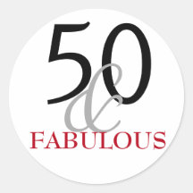 50 och Fabulous | Typografi 50:e födelsedagen