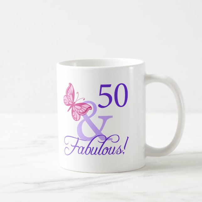 50 och faderlig födelsedag kaffemugg (Höger)