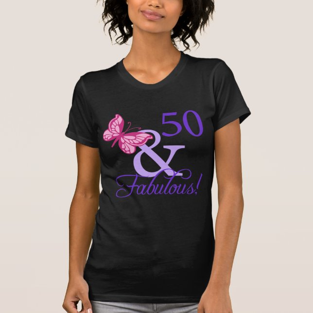 50 och faderlig födelsedag tee shirt (Framsida)