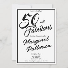 50 och fantastisk | 50-årsfest