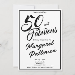 50 och fantastisk | 50-årsfest inbjudningar