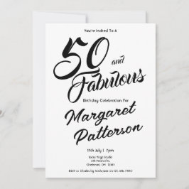 50 och fantastisk | 50-årsfest inbjudningar