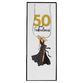 50 och fantastisk Black and Guld Gift Bag