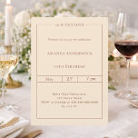 50 och fantastisk champagne guld födelsedag inbjudningar<br><div class="desc">Fira en milstolpe med stil med denna eleganta 50 & Fabulous födelsedagsinbjudan i mjuka champagnetoner. Designad för en sofistikerad och minnesvärd fest,  har denna inbjudan en ren,  modern layout och en tidlös touch.</div>