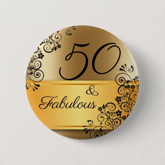 50 och fantastisk elegant knapp (Framsida)