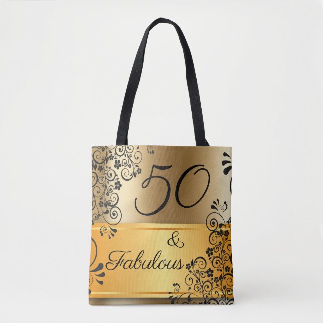 50 och fantastisk elegant tygkasse (Framsida)