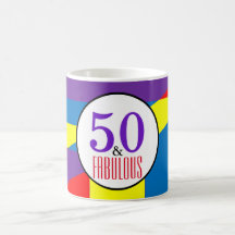 50 och fantastisk färgrik geometrisk milstolpekons