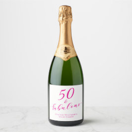 50 och fantastisk femtioårsdag Rosa namn datum 